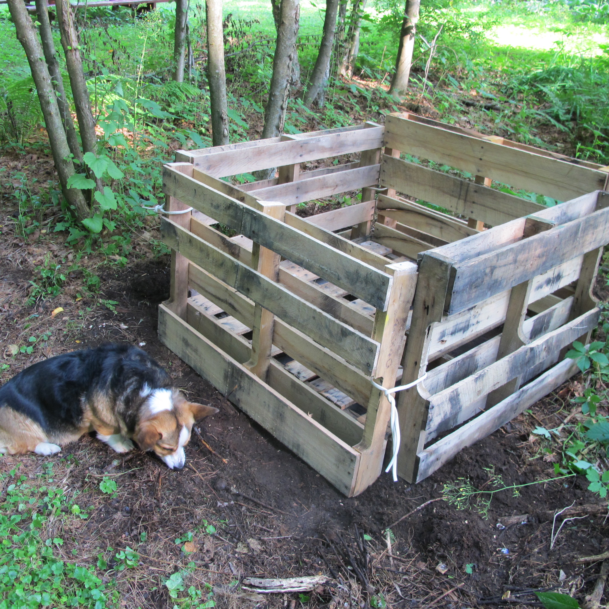 how to make a compost bin : Henry Homeyer